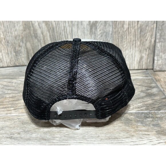 Vintage Trucker Hat Mesh Snapback I Might Not Always Be Right Spellout Black Cap - Picture 3 of 12
